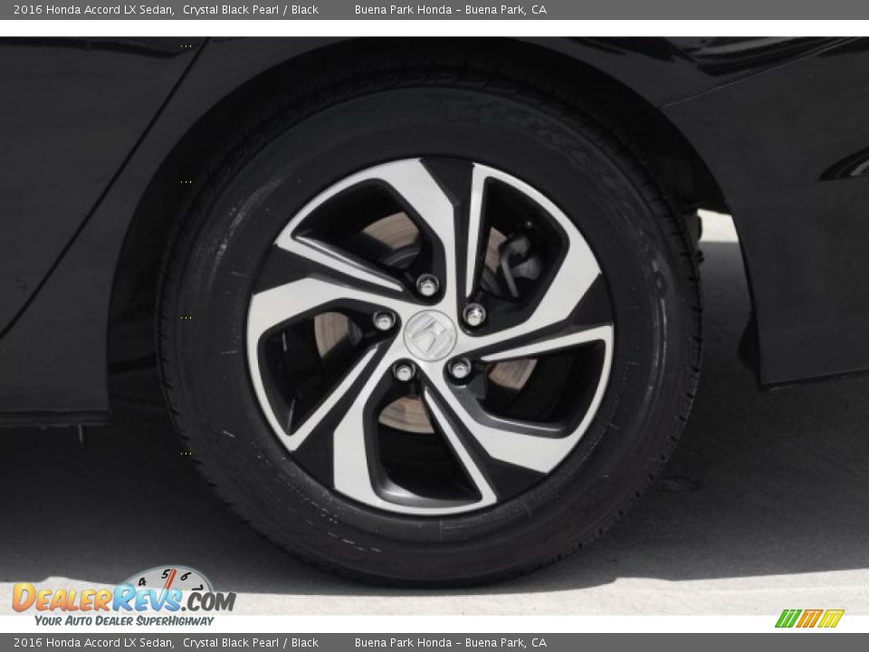 2016 Honda Accord LX Sedan Crystal Black Pearl / Black Photo #33