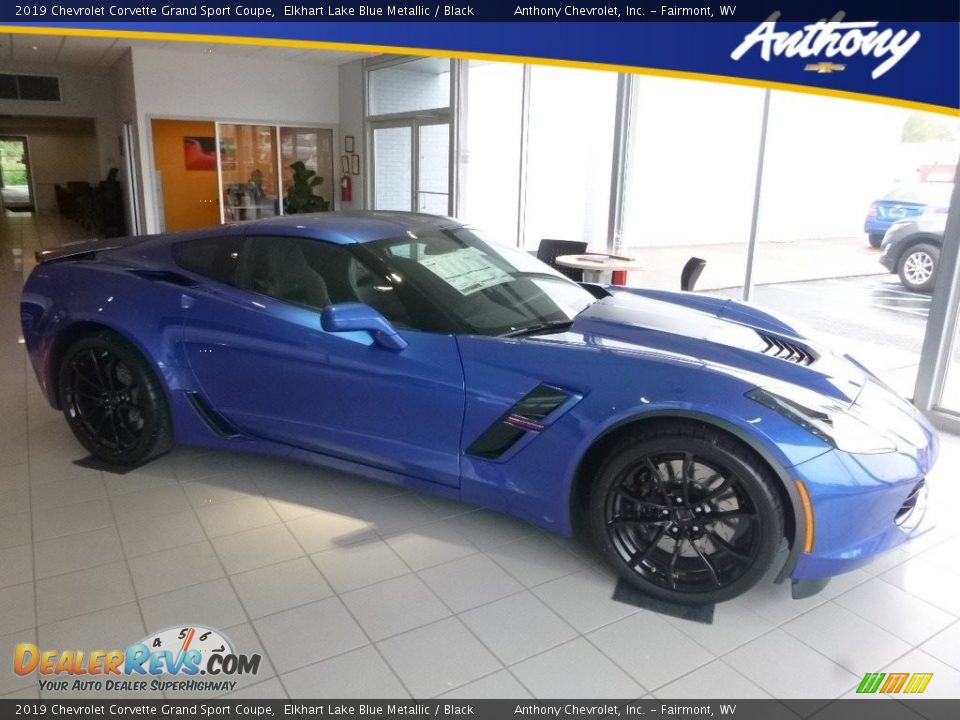 2019 Chevrolet Corvette Grand Sport Coupe Elkhart Lake Blue Metallic / Black Photo #1