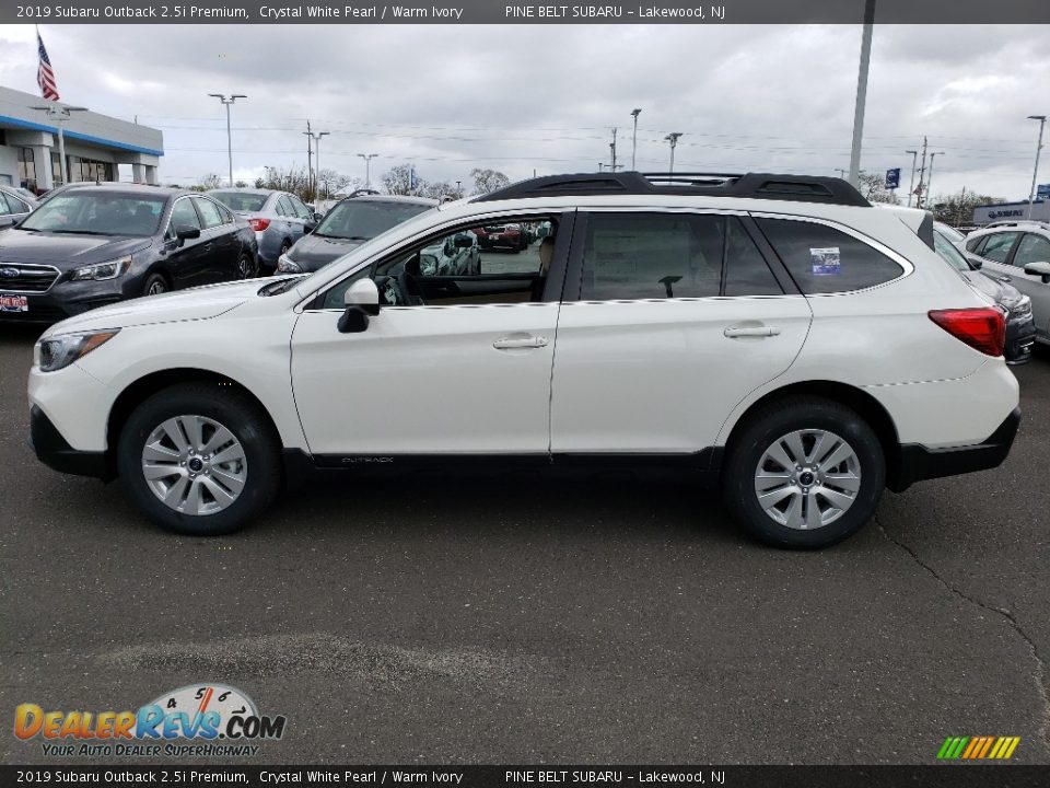 2019 Subaru Outback 2.5i Premium Crystal White Pearl / Warm Ivory Photo #3