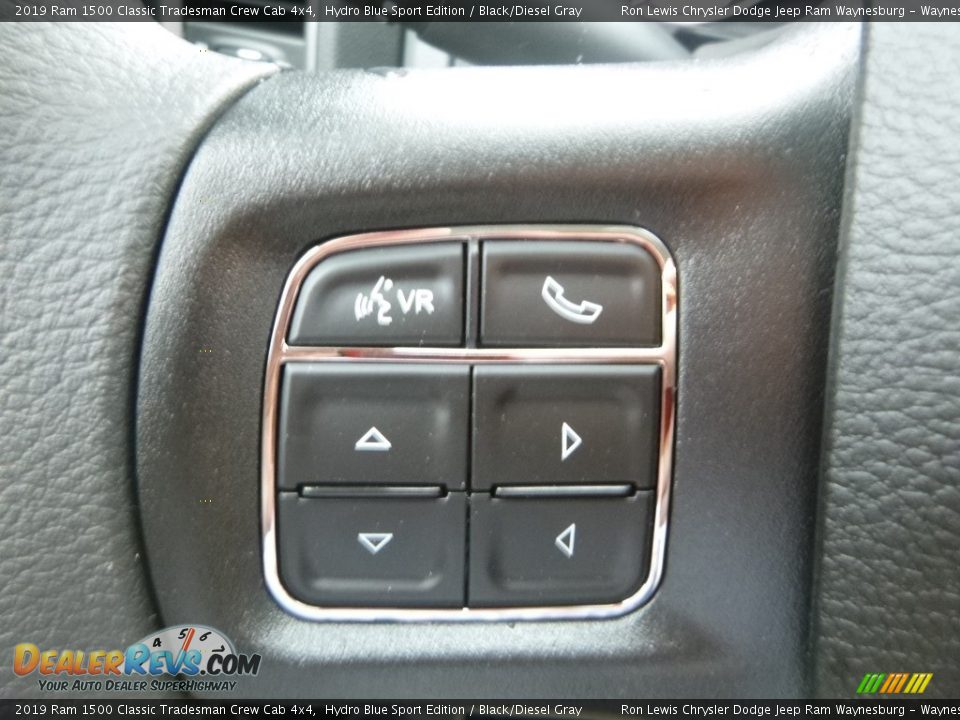 2019 Ram 1500 Classic Tradesman Crew Cab 4x4 Hydro Blue Sport Edition / Black/Diesel Gray Photo #19
