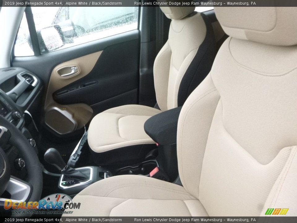 2019 Jeep Renegade Sport 4x4 Alpine White / Black/Sandstorm Photo #13