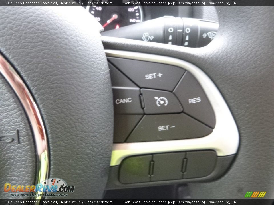 2019 Jeep Renegade Sport 4x4 Alpine White / Black/Sandstorm Photo #15