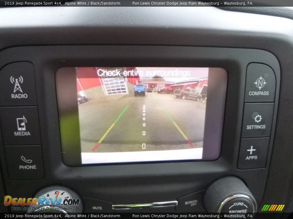 2019 Jeep Renegade Sport 4x4 Alpine White / Black/Sandstorm Photo #17