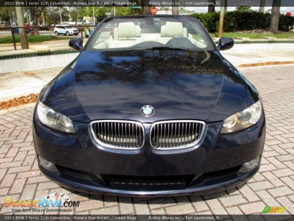 2010 BMW 3 Series 328i Convertible Monaco Blue Metallic / Cream Beige Photo #7