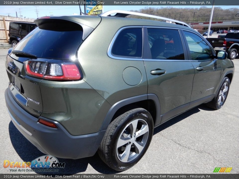 2019 Jeep Cherokee Limited 4x4 Olive Green Pearl / Black/Ski Grey Photo #6