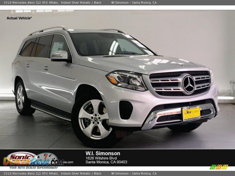 2019 Mercedes-Benz GLS 450 4Matic Iridium Silver Metallic / Black Photo #1