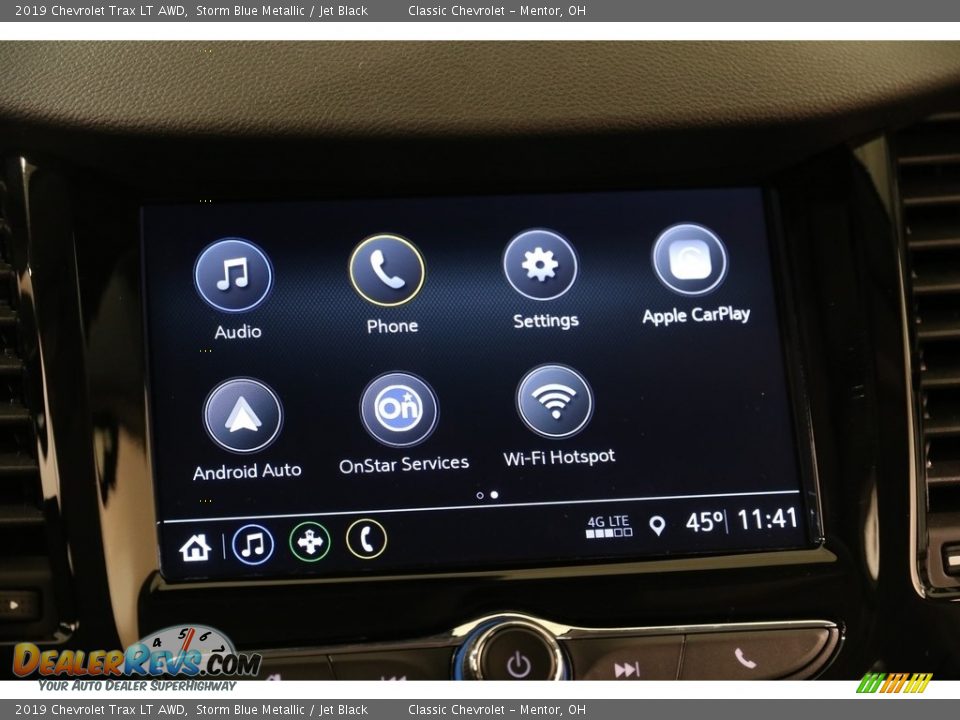 2019 Chevrolet Trax LT AWD Storm Blue Metallic / Jet Black Photo #10