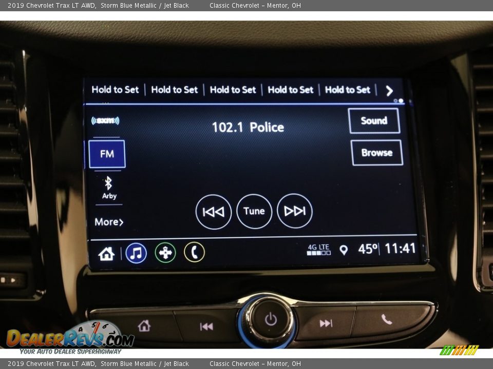 2019 Chevrolet Trax LT AWD Storm Blue Metallic / Jet Black Photo #11