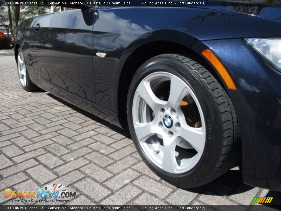 2010 BMW 3 Series 328i Convertible Monaco Blue Metallic / Cream Beige Photo #21