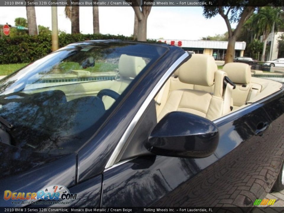 2010 BMW 3 Series 328i Convertible Monaco Blue Metallic / Cream Beige Photo #29