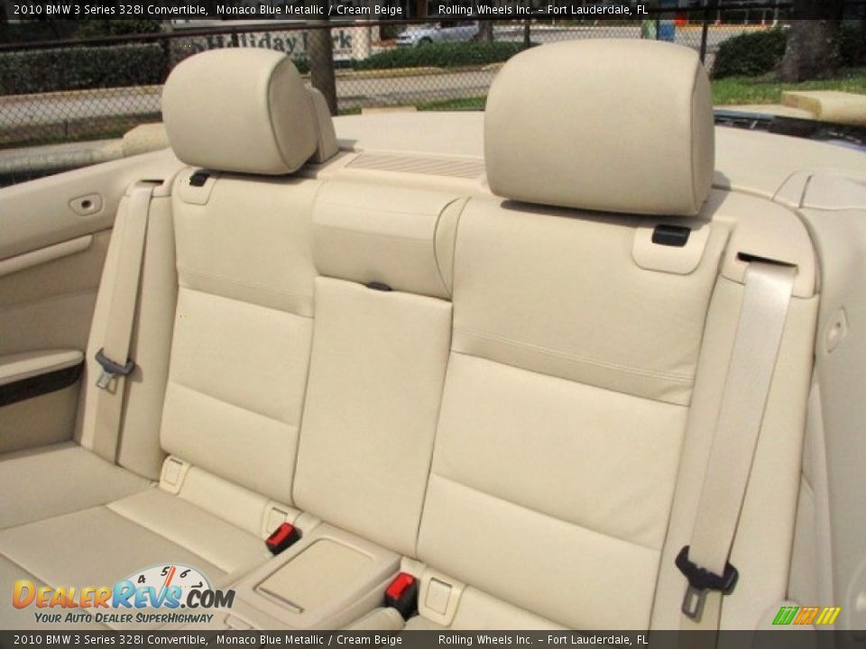 2010 BMW 3 Series 328i Convertible Monaco Blue Metallic / Cream Beige Photo #30