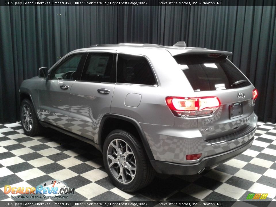 2019 Jeep Grand Cherokee Limited 4x4 Billet Silver Metallic / Light Frost Beige/Black Photo #8