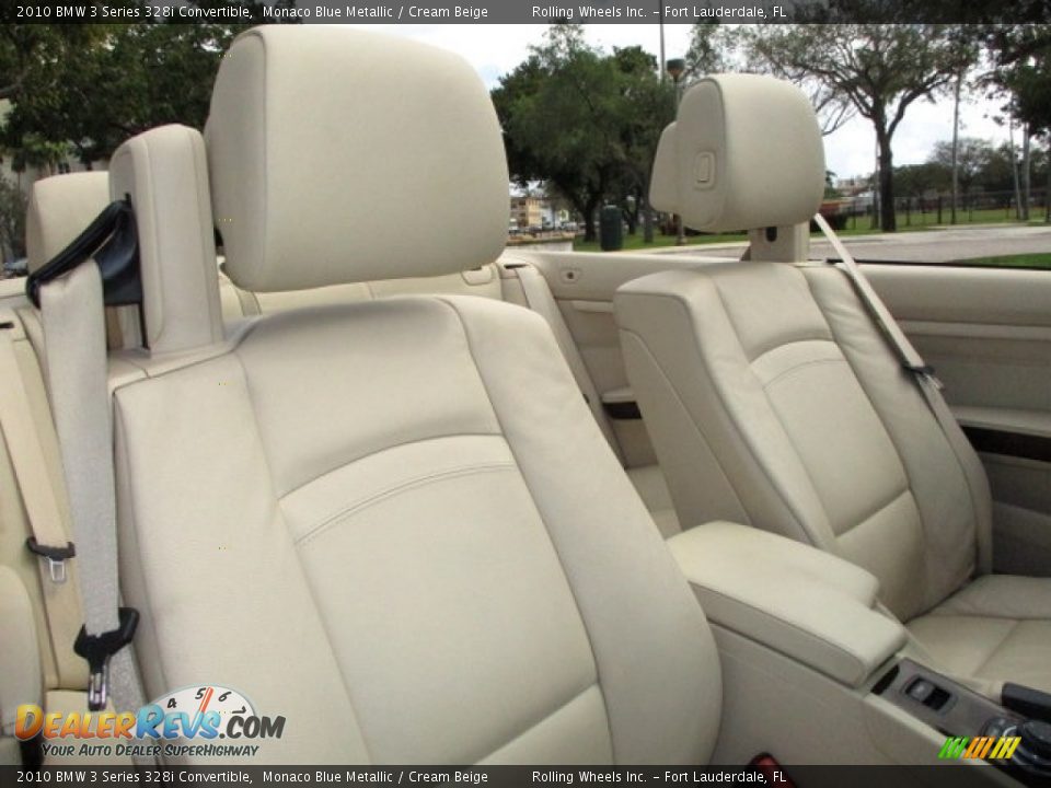 2010 BMW 3 Series 328i Convertible Monaco Blue Metallic / Cream Beige Photo #32