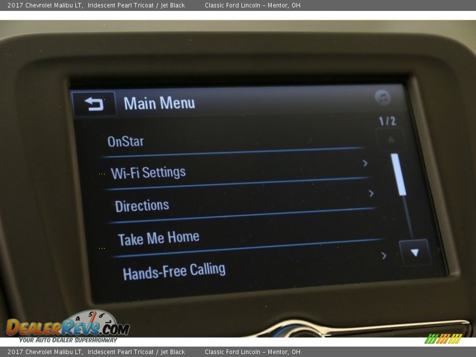 2017 Chevrolet Malibu LT Iridescent Pearl Tricoat / Jet Black Photo #16