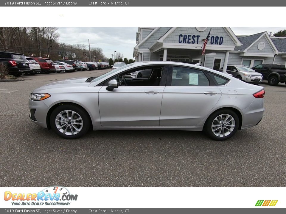 2019 Ford Fusion SE Ingot Silver / Ebony Photo #4