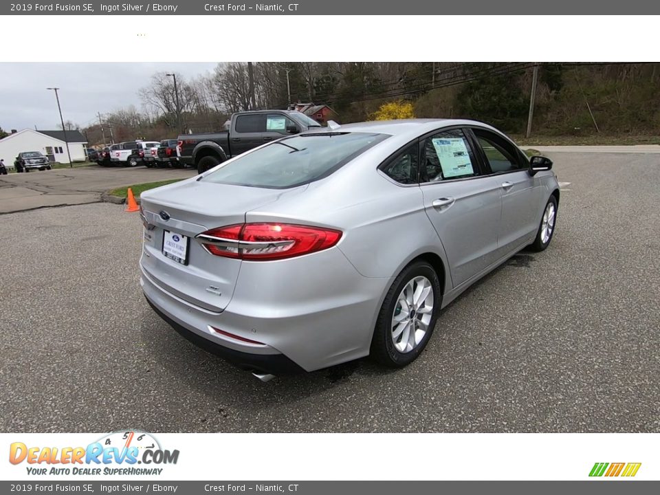 2019 Ford Fusion SE Ingot Silver / Ebony Photo #7