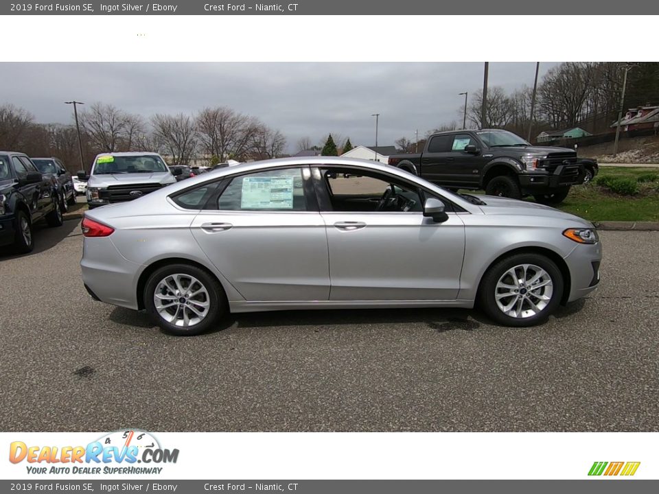 2019 Ford Fusion SE Ingot Silver / Ebony Photo #8