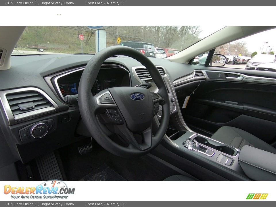 2019 Ford Fusion SE Ingot Silver / Ebony Photo #11