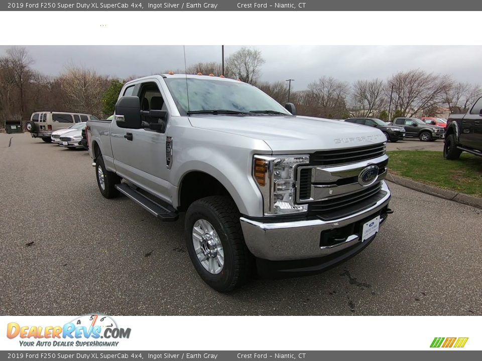 2019 Ford F250 Super Duty XL SuperCab 4x4 Ingot Silver / Earth Gray Photo #1