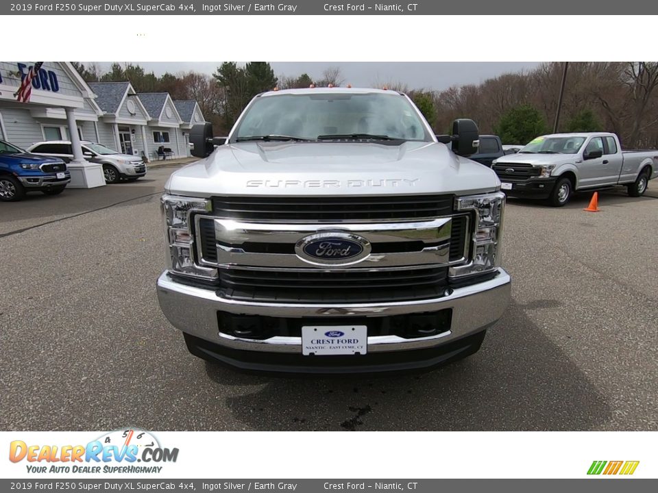 2019 Ford F250 Super Duty XL SuperCab 4x4 Ingot Silver / Earth Gray Photo #2