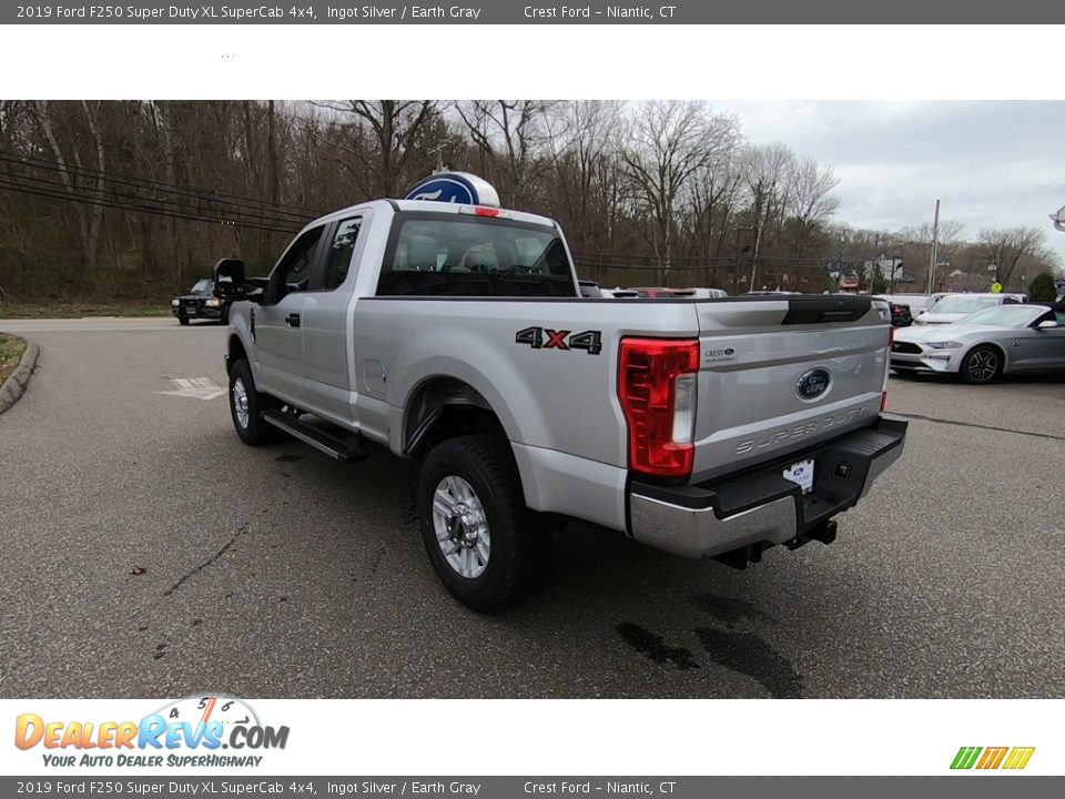 2019 Ford F250 Super Duty XL SuperCab 4x4 Ingot Silver / Earth Gray Photo #5