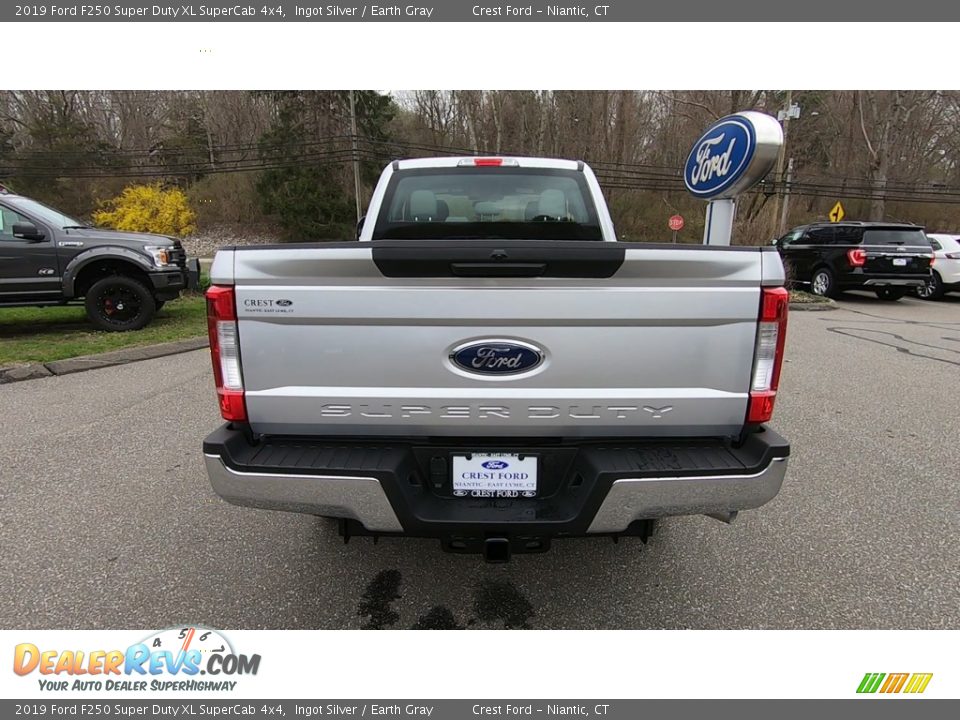 2019 Ford F250 Super Duty XL SuperCab 4x4 Ingot Silver / Earth Gray Photo #6