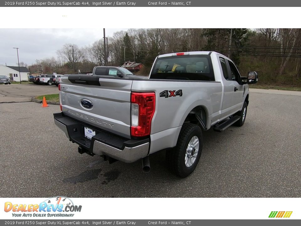 2019 Ford F250 Super Duty XL SuperCab 4x4 Ingot Silver / Earth Gray Photo #7
