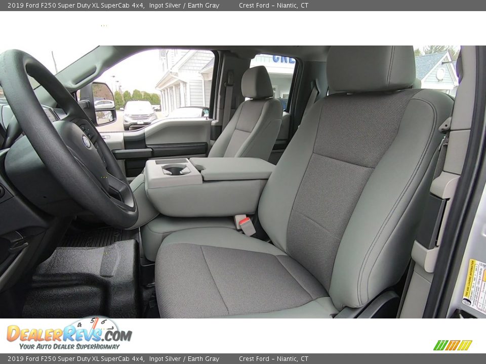 2019 Ford F250 Super Duty XL SuperCab 4x4 Ingot Silver / Earth Gray Photo #11