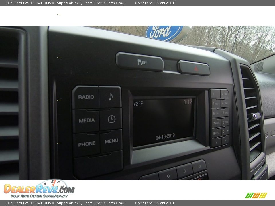 2019 Ford F250 Super Duty XL SuperCab 4x4 Ingot Silver / Earth Gray Photo #14