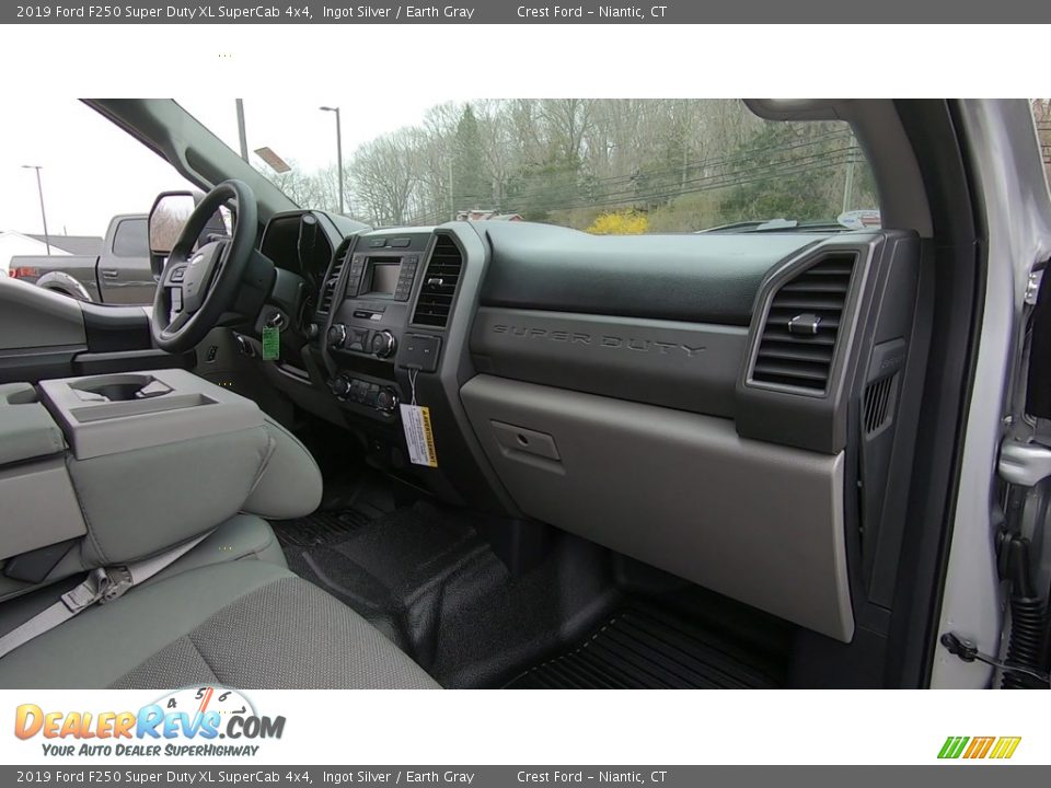 2019 Ford F250 Super Duty XL SuperCab 4x4 Ingot Silver / Earth Gray Photo #24