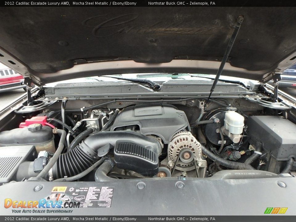 2012 Cadillac Escalade Luxury AWD Mocha Steel Metallic / Ebony/Ebony Photo #2
