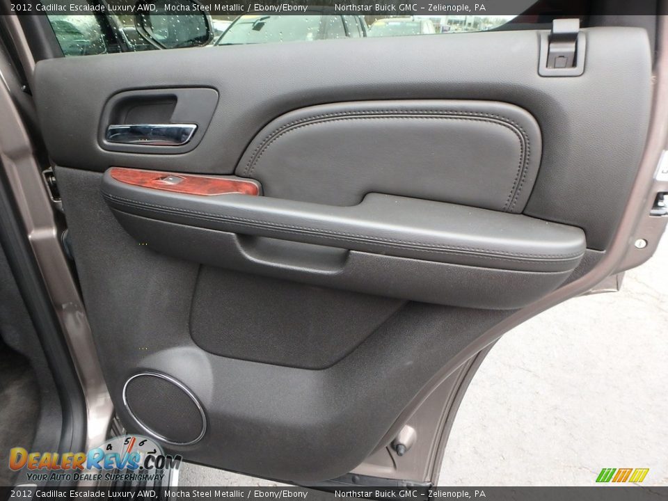 2012 Cadillac Escalade Luxury AWD Mocha Steel Metallic / Ebony/Ebony Photo #6