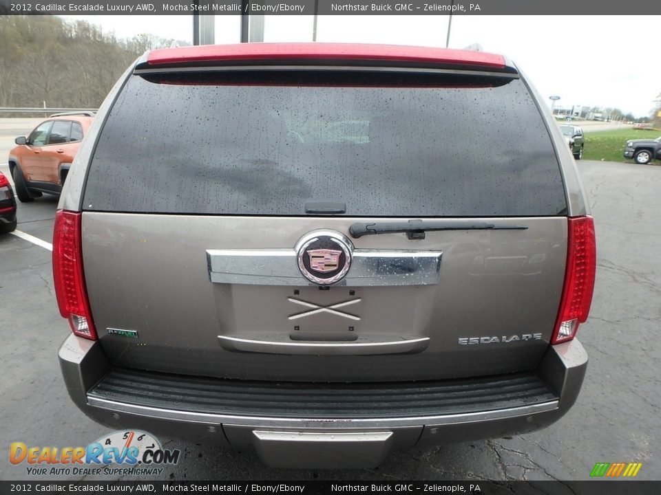2012 Cadillac Escalade Luxury AWD Mocha Steel Metallic / Ebony/Ebony Photo #9