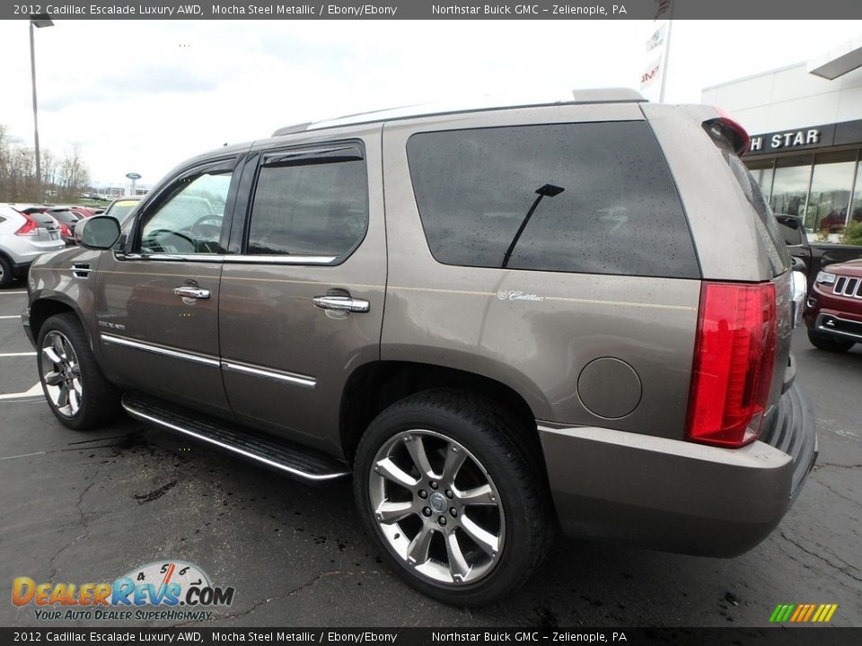 2012 Cadillac Escalade Luxury AWD Mocha Steel Metallic / Ebony/Ebony Photo #11