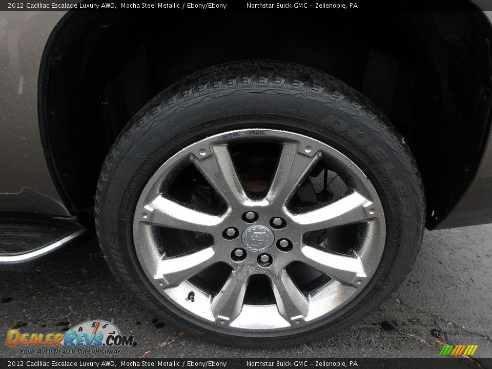 2012 Cadillac Escalade Luxury AWD Mocha Steel Metallic / Ebony/Ebony Photo #13
