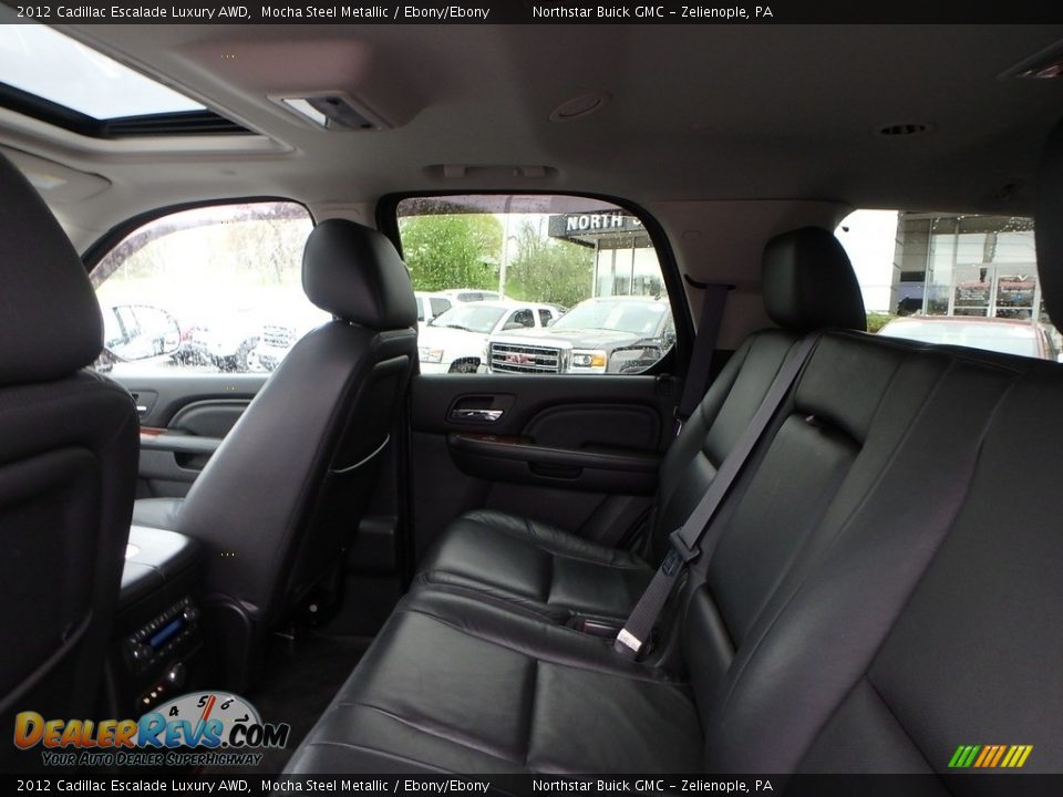 2012 Cadillac Escalade Luxury AWD Mocha Steel Metallic / Ebony/Ebony Photo #15
