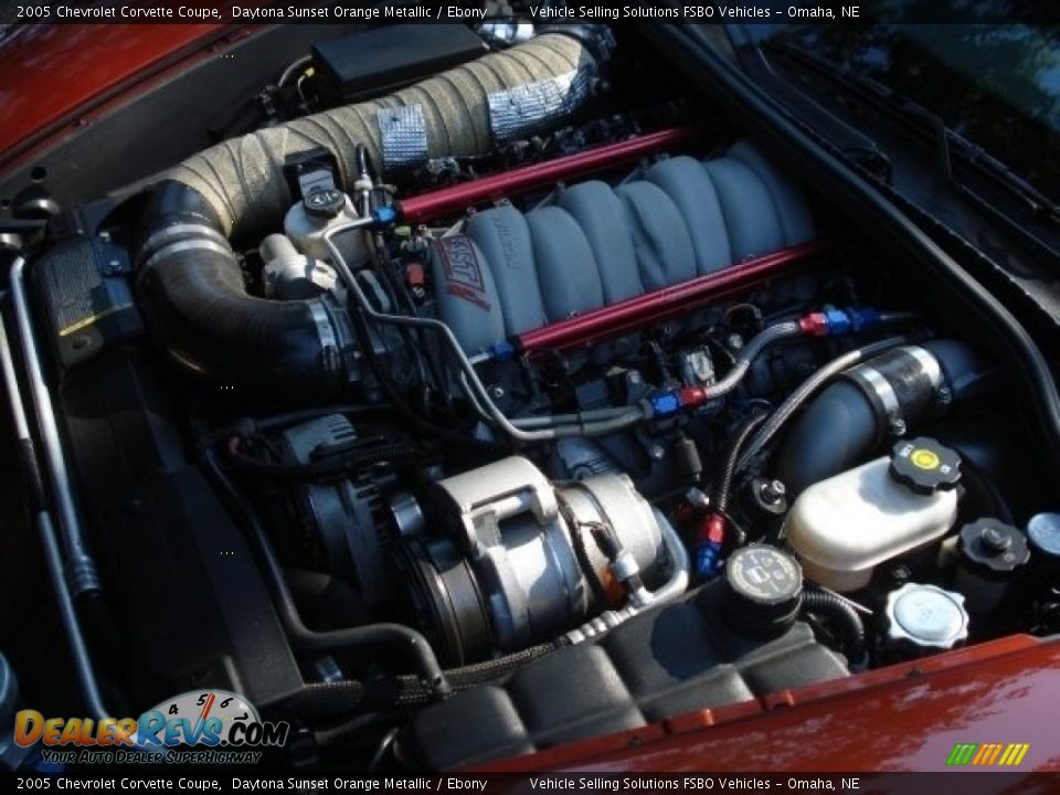 2005 Chevrolet Corvette Coupe Daytona Sunset Orange Metallic / Ebony Photo #15