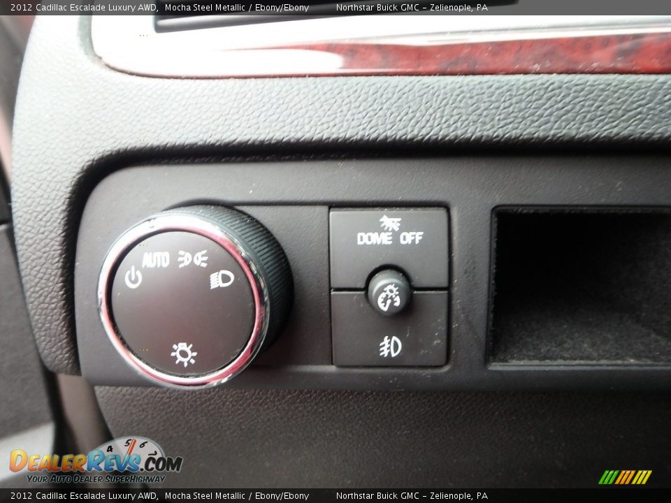 2012 Cadillac Escalade Luxury AWD Mocha Steel Metallic / Ebony/Ebony Photo #23