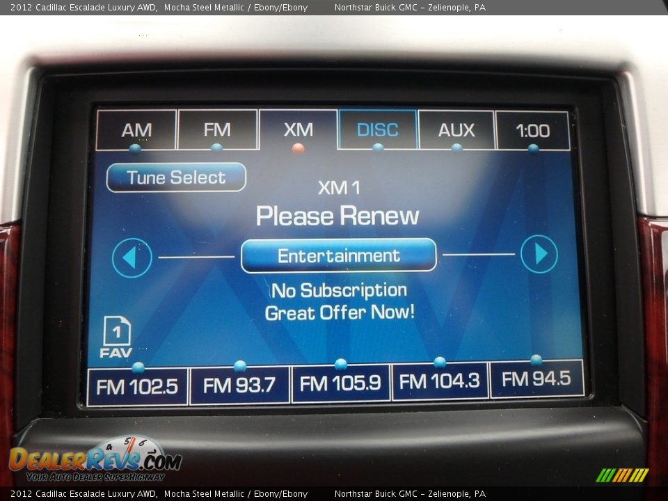 2012 Cadillac Escalade Luxury AWD Mocha Steel Metallic / Ebony/Ebony Photo #25