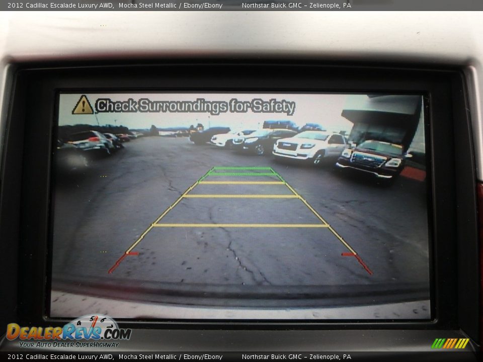 2012 Cadillac Escalade Luxury AWD Mocha Steel Metallic / Ebony/Ebony Photo #27