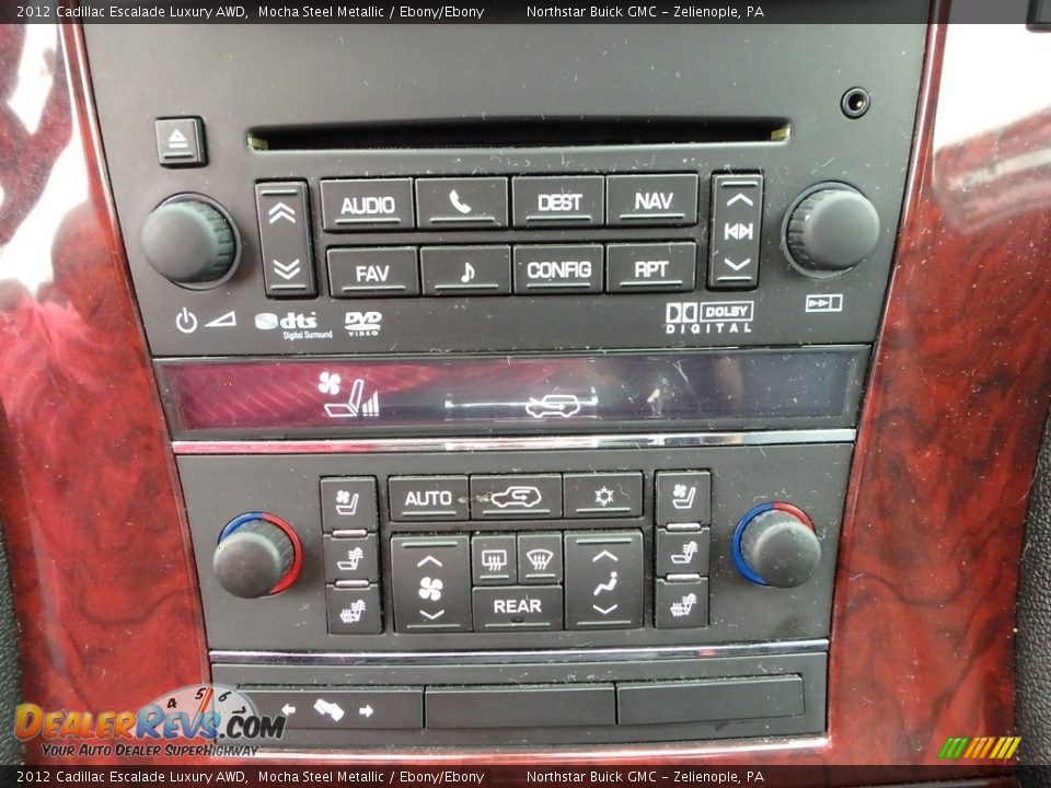 2012 Cadillac Escalade Luxury AWD Mocha Steel Metallic / Ebony/Ebony Photo #28