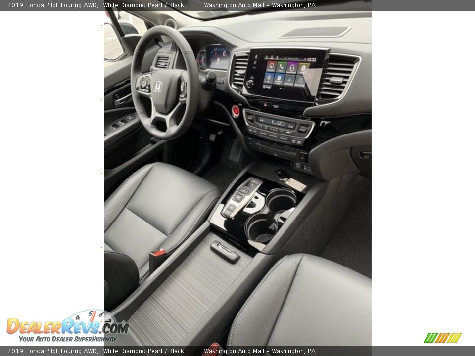 2019 Honda Pilot Touring AWD White Diamond Pearl / Black Photo #35