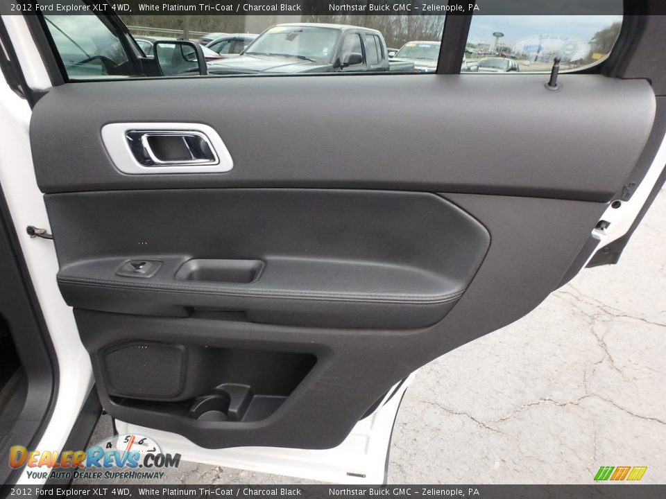 2012 Ford Explorer XLT 4WD White Platinum Tri-Coat / Charcoal Black Photo #9