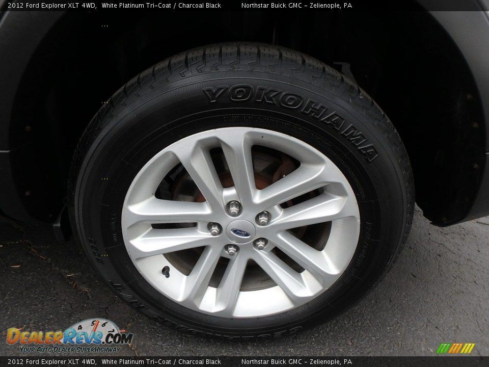 2012 Ford Explorer XLT 4WD White Platinum Tri-Coat / Charcoal Black Photo #15