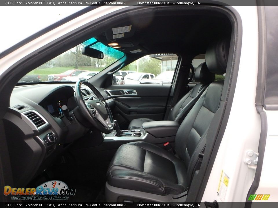 2012 Ford Explorer XLT 4WD White Platinum Tri-Coat / Charcoal Black Photo #16