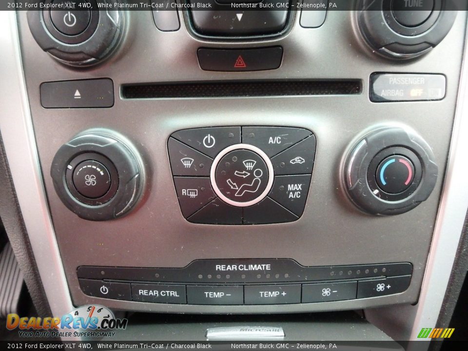 2012 Ford Explorer XLT 4WD White Platinum Tri-Coat / Charcoal Black Photo #28