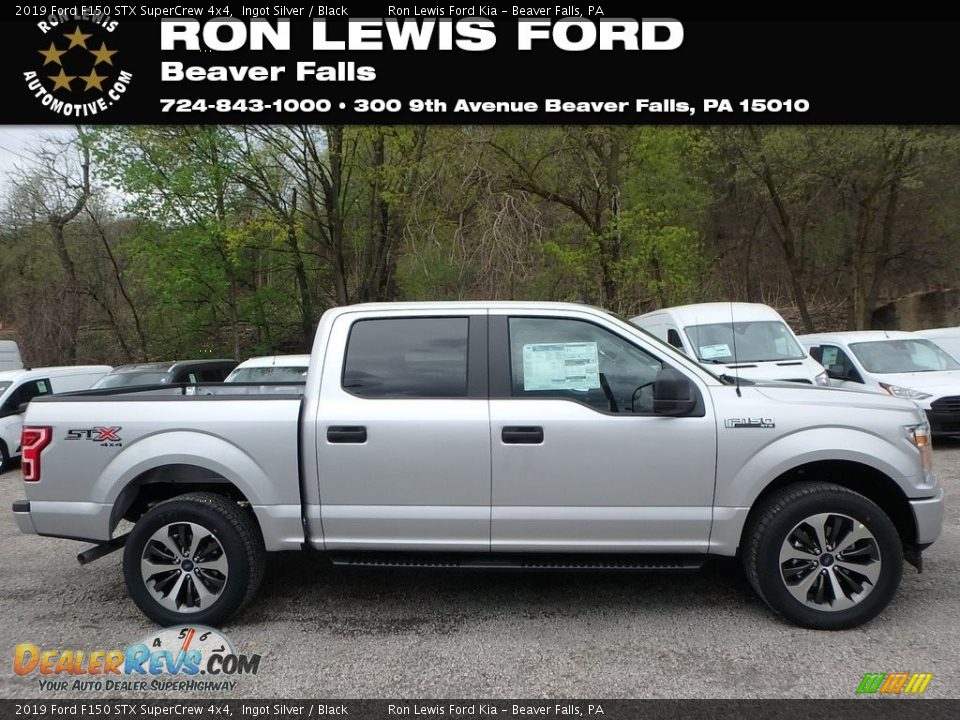 2019 Ford F150 STX SuperCrew 4x4 Ingot Silver / Black Photo #1