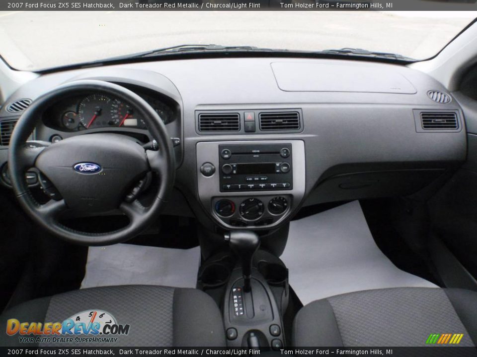 2007 Ford Focus ZX5 SES Hatchback Dark Toreador Red Metallic / Charcoal/Light Flint Photo #9