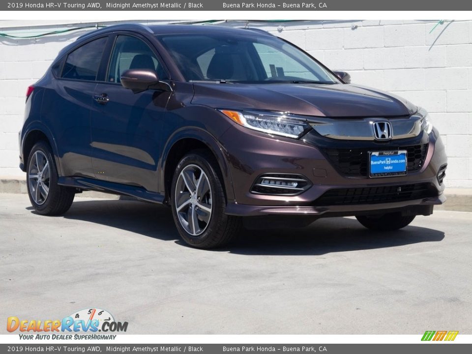2019 Honda HR-V Touring AWD Midnight Amethyst Metallic / Black Photo #1