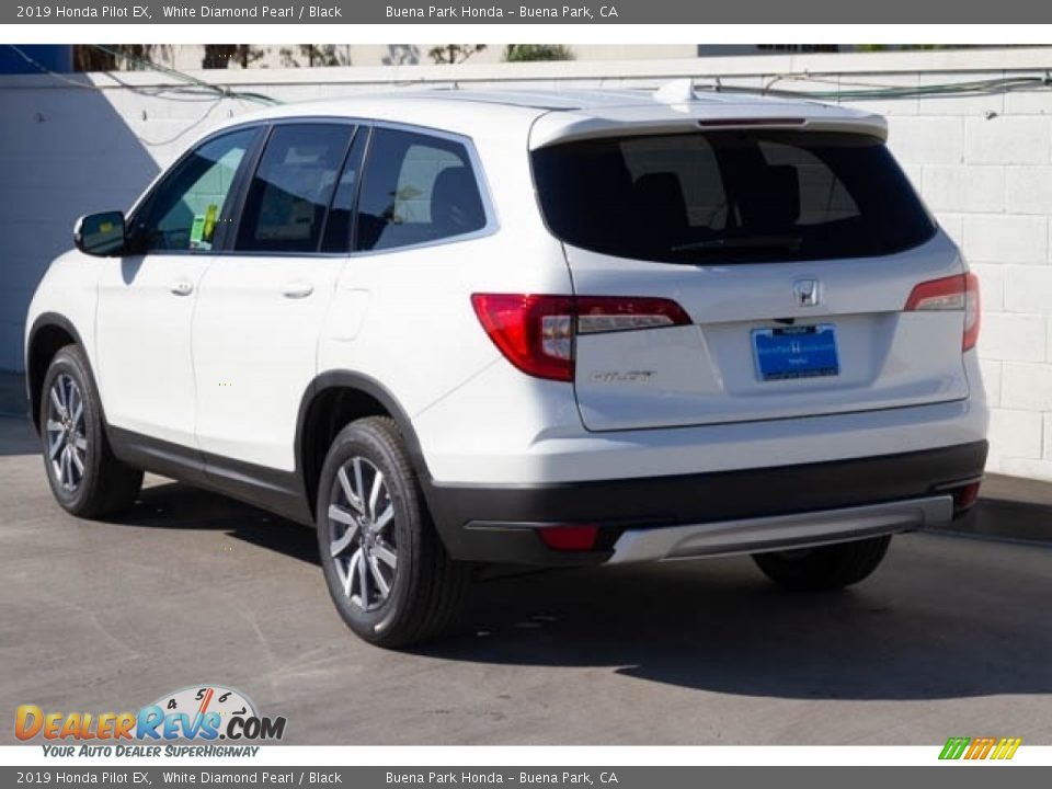 2019 Honda Pilot EX White Diamond Pearl / Black Photo #2